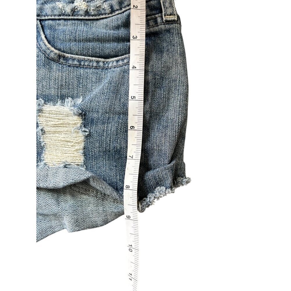 Forever 21 Women's Denim Blue Shorty Shorts - Picture 5 of 5